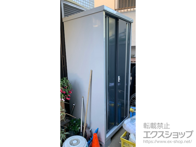 東京都品川区のの物置・屋外倉庫 シンプリー 一般型 900×755×1903 MJX-097E-CG 施工例