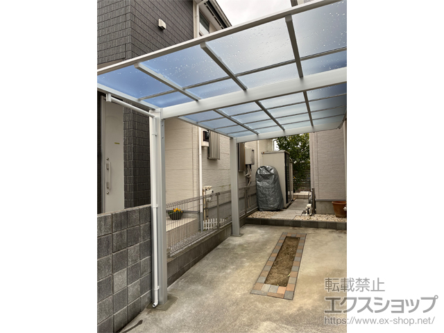 埼玉県草加市ののカーポート ソリッドポート 積雪〜20cm対応 施工例