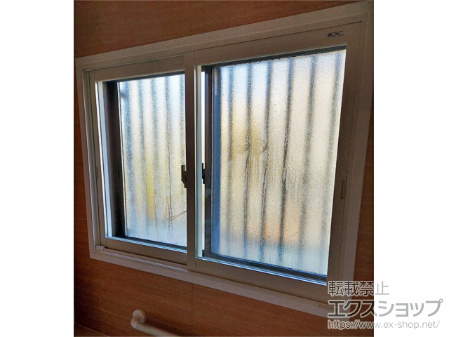 広島県福山市のの二重窓（内窓） インプラス  引違い窓 浴室仕様 ユニットバス納まり 2枚建 施工例