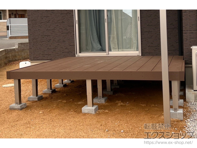 山口県山口市ののウッドデッキ リウッドデッキ 200 施工例
