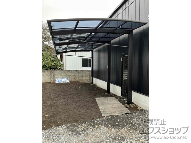 栃木県芳賀郡芳賀町ののカーポート アリュースRE 延長 前下がり 積雪〜20cm対応 施工例