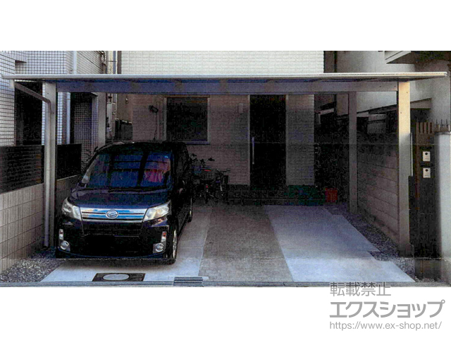 大阪府大阪市ののカーポート エフルージュ ツイン FIRST 積雪〜20cm対応 施工例