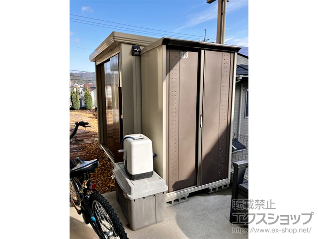 広島県広島市のの物置・屋外倉庫 グランプレステージジャンプ 1120×650×1900 GP-116A-F-CB 施工例