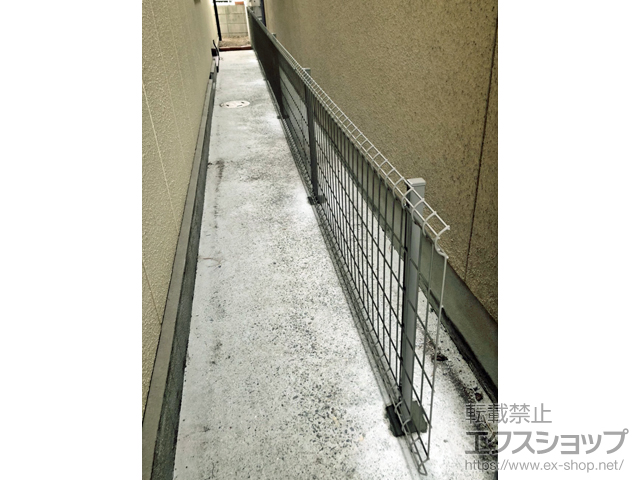 兵庫県芦屋市ののフェンス・柵 ハイグリッドフェンスUF8型 フリーポールタイプ 施工例
