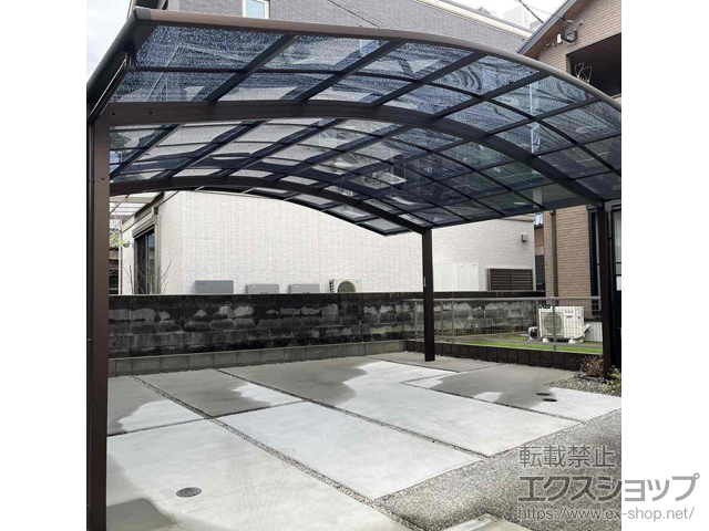福岡県太宰府市ののカーポート アリュース ツイン　積雪〜20cm対応 施工例
