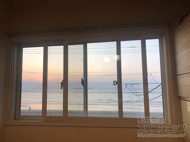 福岡県福津市のの二重窓（内窓） インプラス 引違い窓 2枚建 施工例