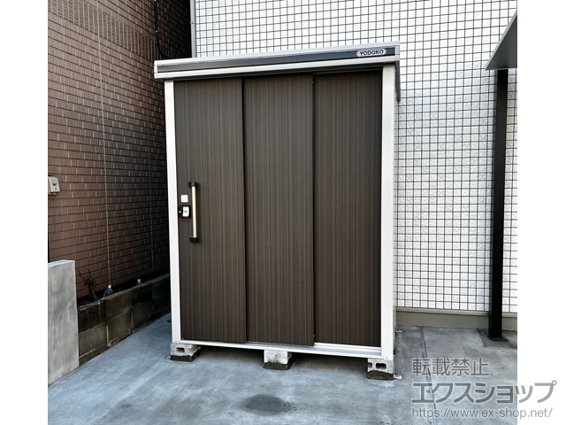 東京都江戸川区のの物置・屋外倉庫 エルモ 一般型 1870×1170×2361 LMD-1811H-DW 施工例