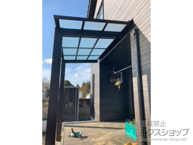 栃木県小山市ののテラス屋根 レセパ Lタイプ 独立タイプ 積雪〜20cm対応 施工例