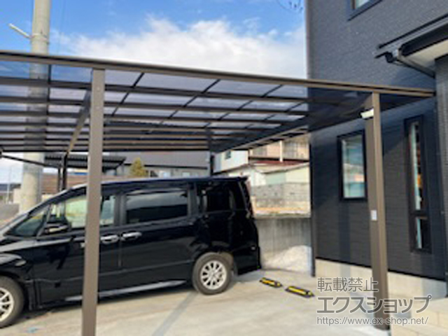 宮城県黒川郡大和町ののカーポート ソリッドポート ワイド 積雪〜20cm対応 施工例