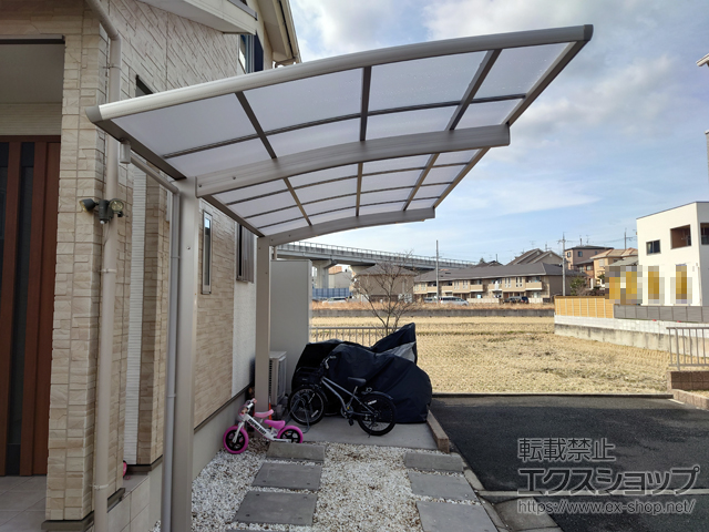奈良県香芝市ののカーポート プレシオスポート 積雪〜20cm対応 施工例