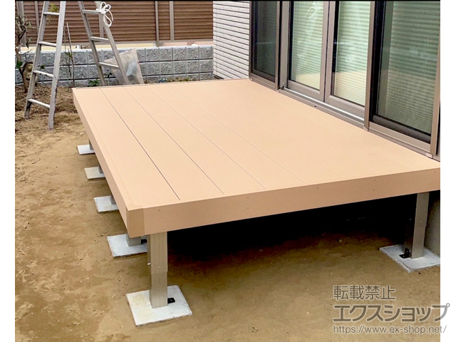 千葉県千葉市ののウッドデッキ リウッドデッキ 200 施工例