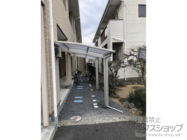 埼玉県本庄市ののサイクルポート・駐輪場 アリュースミニ 積雪〜20cm対応 施工例