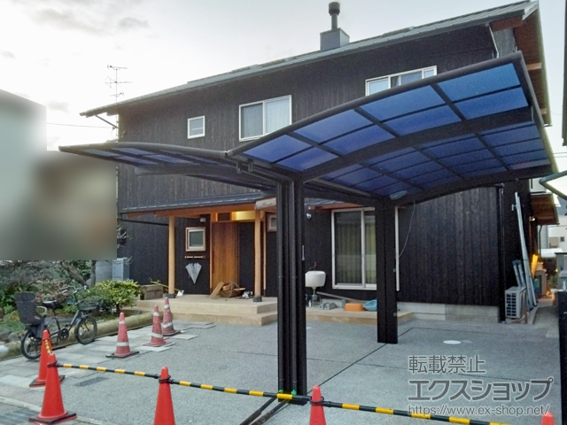 京都府長岡京市ののカーポート アリュース Y合掌　積雪〜20cm対応 施工例