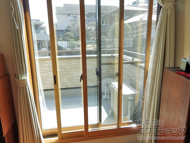 福岡県福岡市のの二重窓（内窓） インプラス 引違い窓 2枚建 施工例