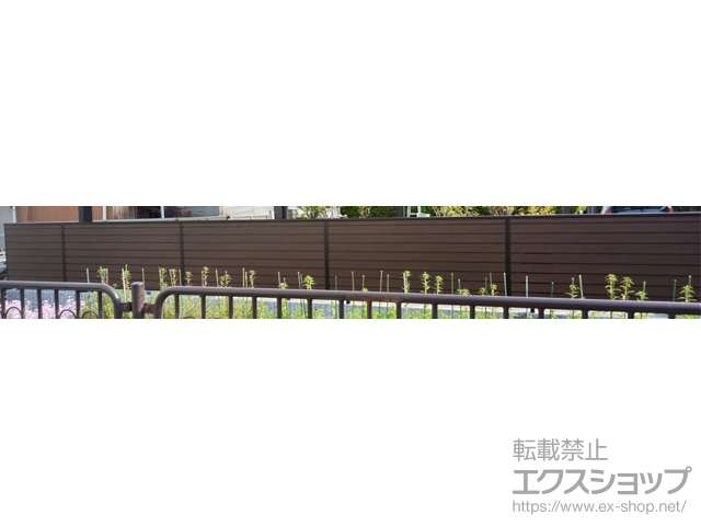 兵庫県尼崎市ののフェンス・柵 モクアルフェンス 目隠しタイプ 自由柱タイプ 施工例