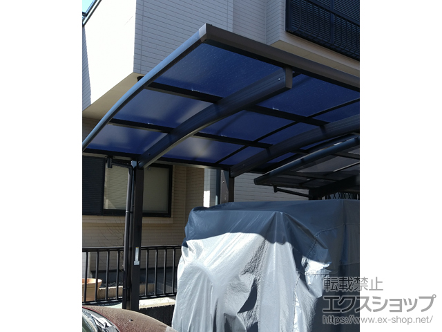 埼玉県越谷市ののサイクルポート・駐輪場 アリュースミニ 積雪〜20cm対応 施工例