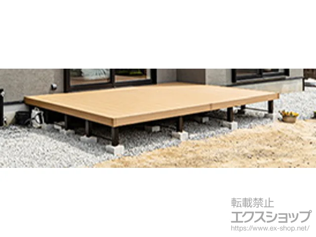 岡山県岡山市ののウッドデッキ、カーポート、フェンス・柵・塀 リウッドデッキ 200 施工例