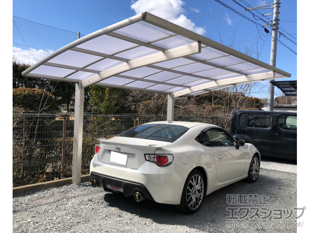 栃木県河内郡上三川町ののカーポート プレシオスポート 積雪〜20cm対応 施工例