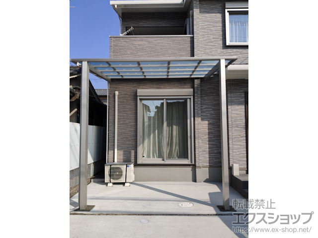 京都府京都市ののテラス屋根 レセパ Lタイプ 独立タイプ 積雪〜20cm対応 施工例