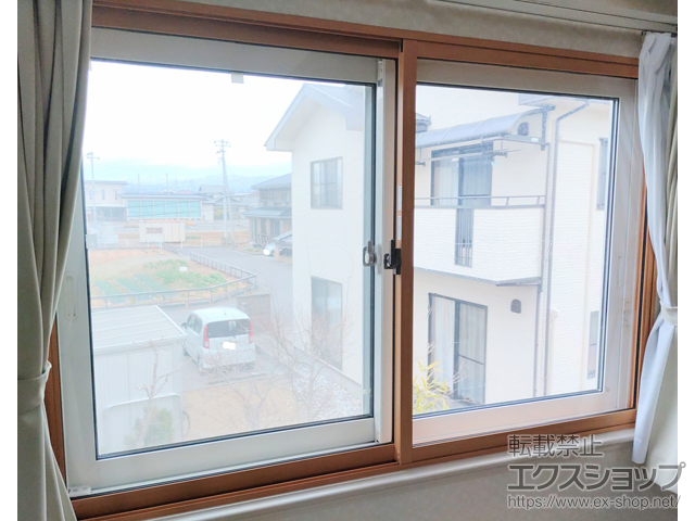 福島県伊達市のの二重窓（内窓） インプラス 引違い窓 2枚建 施工例