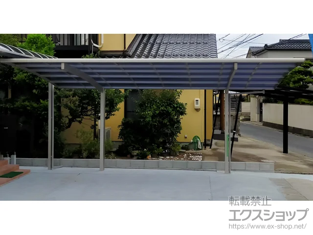 鳥取県米子市のYKKAPのカーポート レイナポートグラン 積雪〜20cm対応 施工例