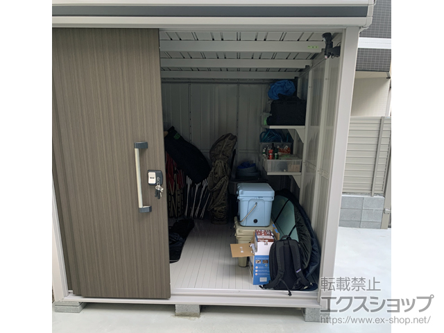 東京都墨田区のの物置・屋外倉庫 エルモ 一般型 2220×2920×2116（LMD-2229） LMD-2229-DW 施工例