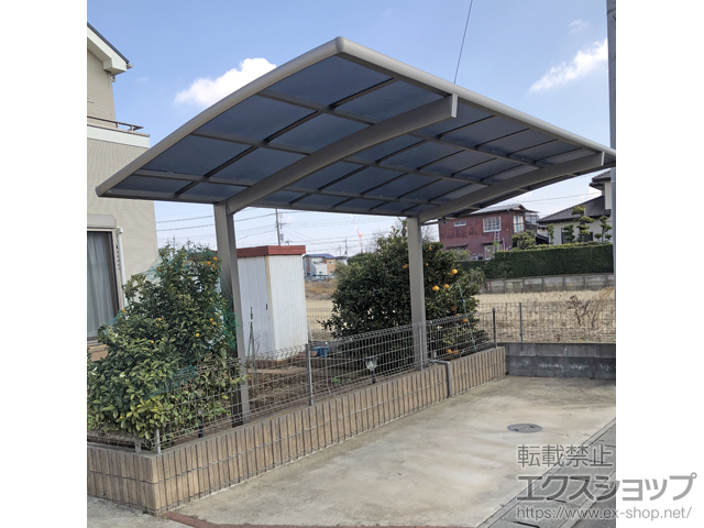 千葉県松戸市ののカーポート ネスカR 積雪〜20cm対応 台風補償付 施工例