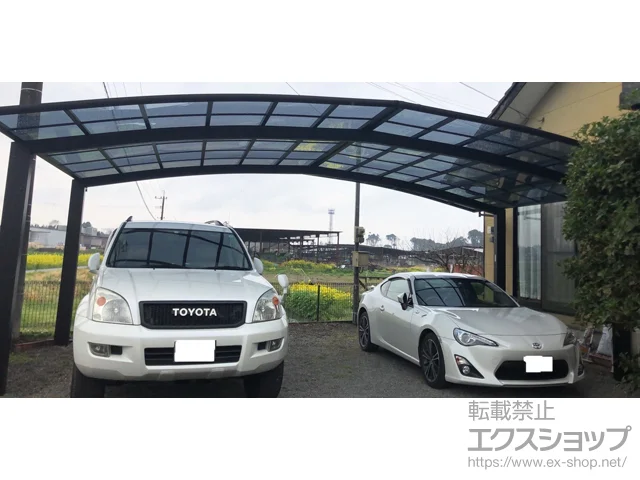 熊本県人吉市のYKKAPのカーポート レイナトリプルポートグラン　積雪～20cm対応 施工例