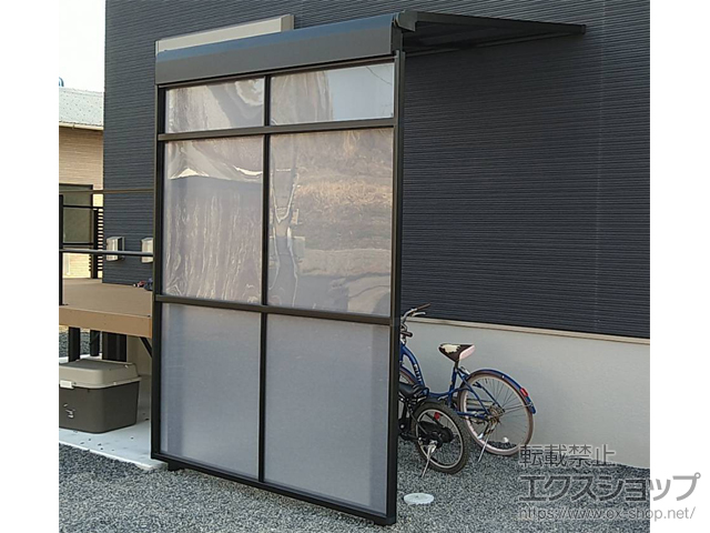 大分県杵築市ののストックヤード スピーネストックヤードF型 パネルタイプ スクリーン仕様 施工例