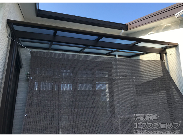 熊本県玉名郡玉東町ののテラス屋根 ソラリア F型 テラスタイプ 単体 積雪〜20cm対応 施工例