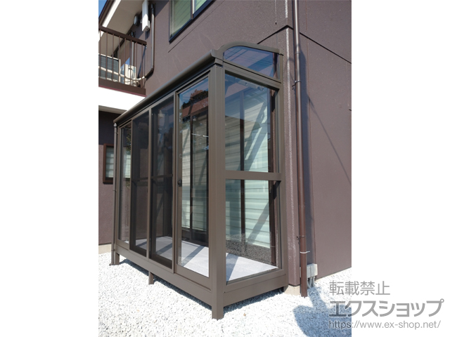 兵庫県神戸市ののテラス囲い・サンルーム サニージュ R型 床納まり ランマ無 積雪〜20cm対応 施工例