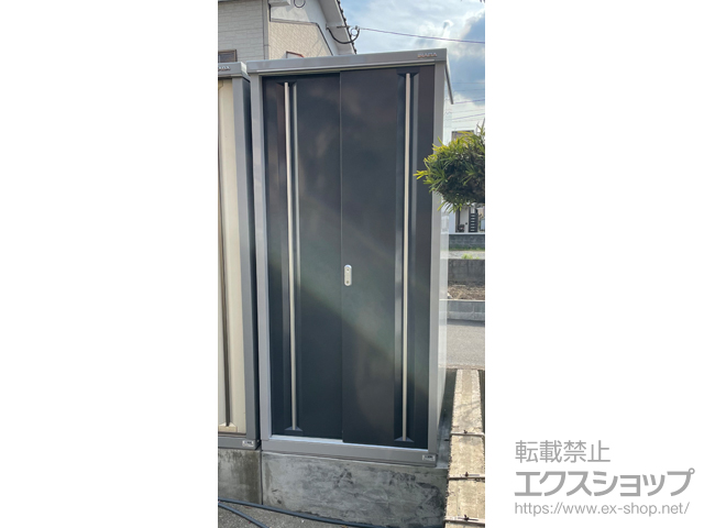 大分県大分市のの物置・屋外倉庫 シンプリー 一般型 900×755×1903 MJX-097E-CG 施工例