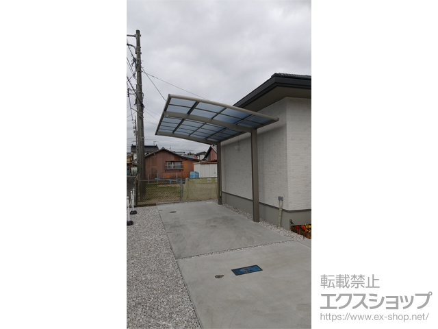 山口県防府市ののカーポート ネスカR (ラウンドスタイル) 積雪〜20cm対応 施工例