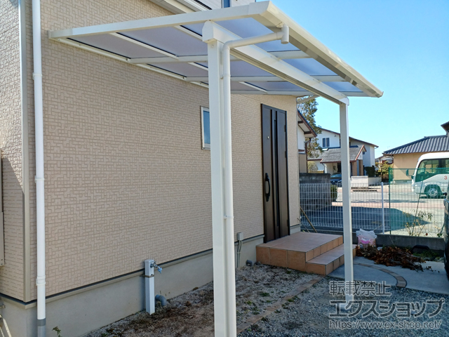 佐賀県佐賀市ののテラス屋根 ソラリア F型 テラスタイプ 単体 積雪〜20cm対応 施工例