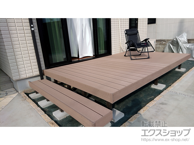 神奈川県中郡大磯町ののウッドデッキ 樹ら楽ステージ 施工例