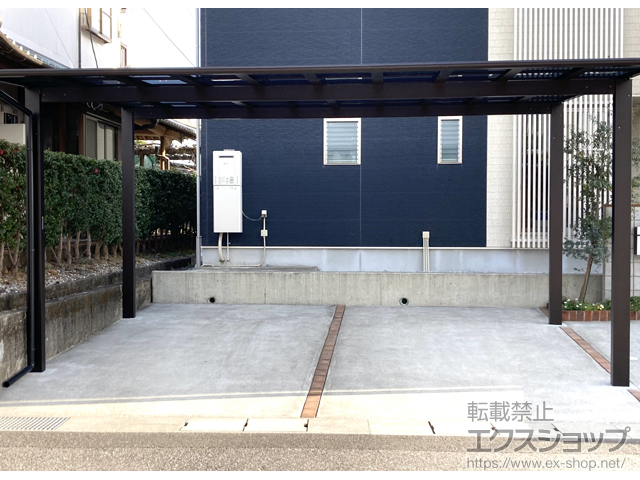高知県香美市ののカーポート エフルージュ ツイン FIRST 積雪〜20cm対応 施工例