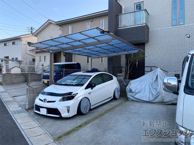 愛知県豊田市ののカーポート ソリッドポート 積雪〜20cm対応 施工例