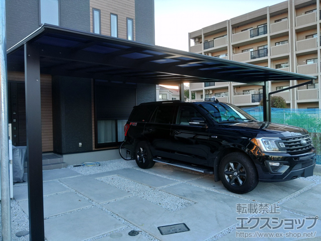 兵庫県伊丹市ののカーポート エフルージュ ツイン FIRST 積雪〜20cm対応 施工例