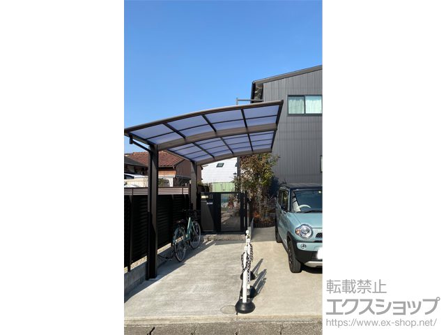 岐阜県岐阜市ののカーポート プレシオスポート 積雪〜20cm対応 施工例