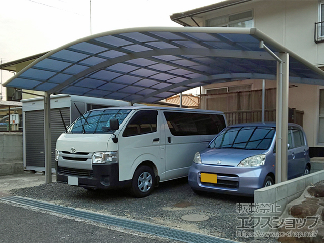 広島県福山市ののカーポート レイナツインポートグラン　積雪〜20cm対応 施工例
