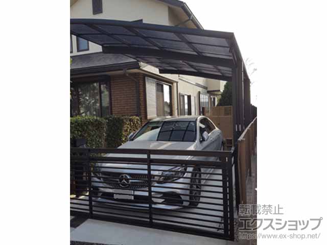 千葉県市川市ののカーポート ネスカR (ラウンドスタイル) 積雪〜20cm対応 施工例