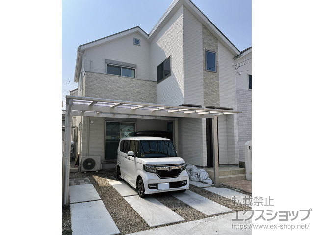 兵庫県神戸市ののカーポート エフルージュ ツイン FIRST 積雪〜20cm対応 施工例