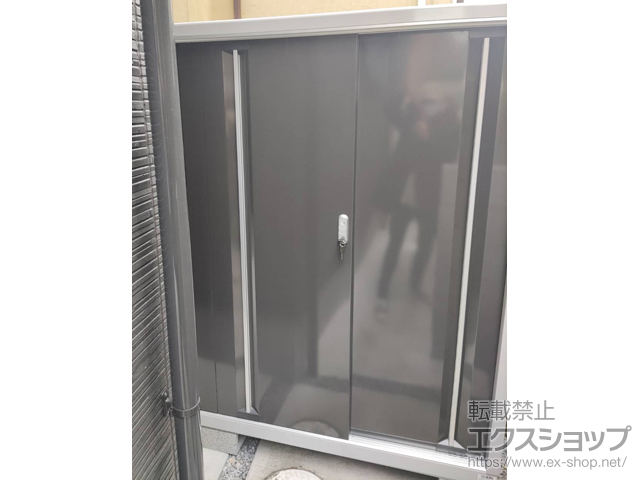 東京都狛江市のの物置・屋外倉庫 シンプリー 一般型 2160×755×1603 MJX-217D-EB 施工例