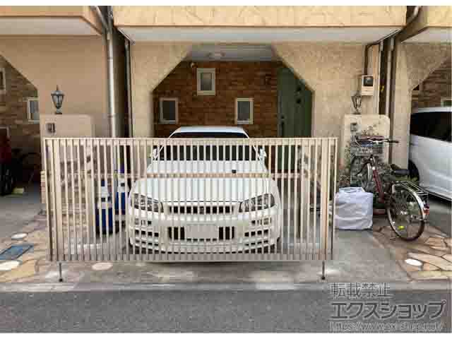 千葉県千葉市ののカーゲート オーバードアS2型 手動式 施工例