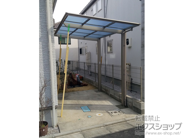 神奈川県川崎市ののサイクルポート・駐輪場 フーゴFミニ (フラットスタイル) 積雪〜20cm対応 施工例