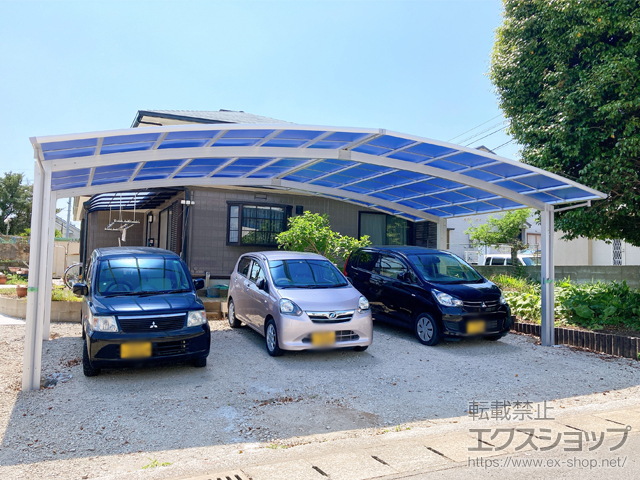 熊本県熊本市ののカーポート 【特注】 レイナトリプルポートグラン　積雪〜20cm対応 施工例