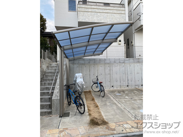 東京都杉並区ののカーポート ネスカR (ラウンドスタイル) 積雪〜20cm対応 施工例