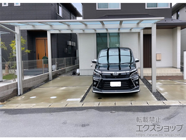 広島県広島市ののカーポート エフルージュ ツイン FIRST 積雪〜20cm対応 施工例
