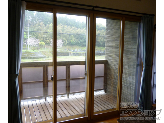 鹿児島県枕崎市のの二重窓（内窓） インプラス 引違い窓 4枚建 施工例