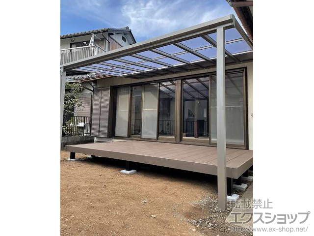 岐阜県本巣市ののウッドデッキ リウッドデッキ 200 施工例